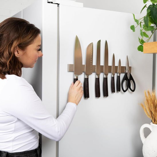 Porte couteaux magnétique
