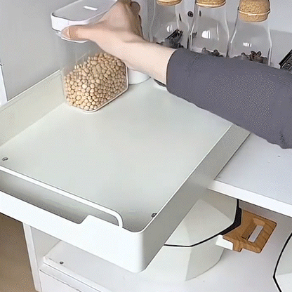 tiroir coulissant avec le rangement de contenants gif
