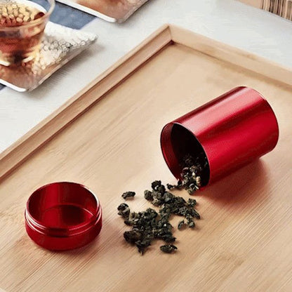 Boite à thé​ rouge
