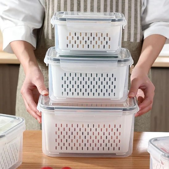 Boite alimentaire trois grandeurs