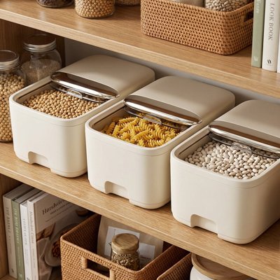 Boite de conservation alimentaire  avec légumineuses