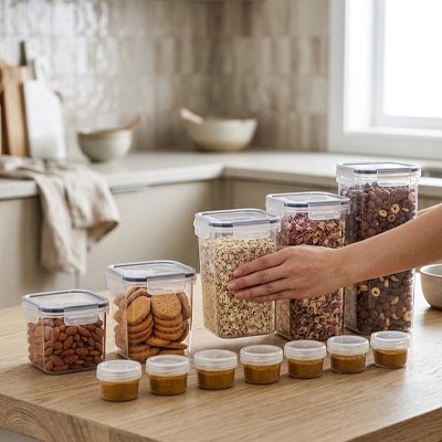 Boite de conservation alimentaire les douze contenants