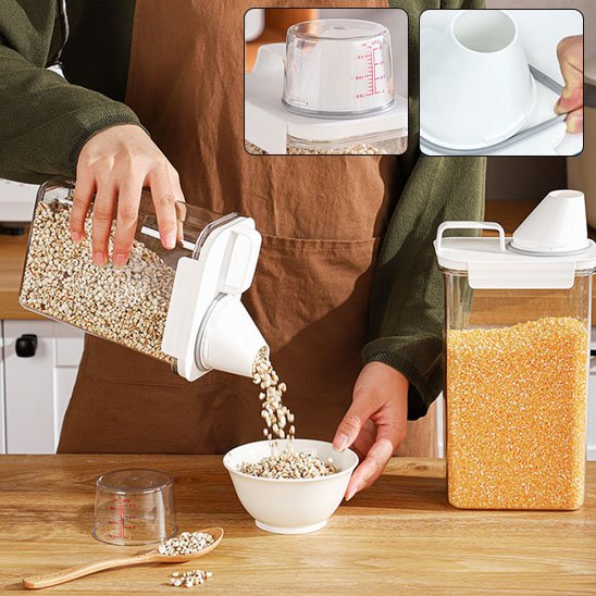 Boite hermétique alimentaire remplie avec aliments