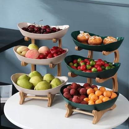 corbeille à fruits deux couleurs