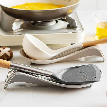 deux reposes cuillère​ gris et beige