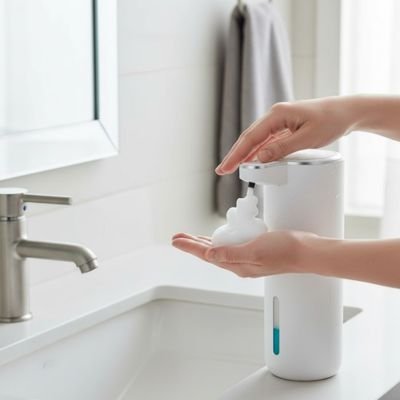 Distributeur de savon automatique​ blanc
