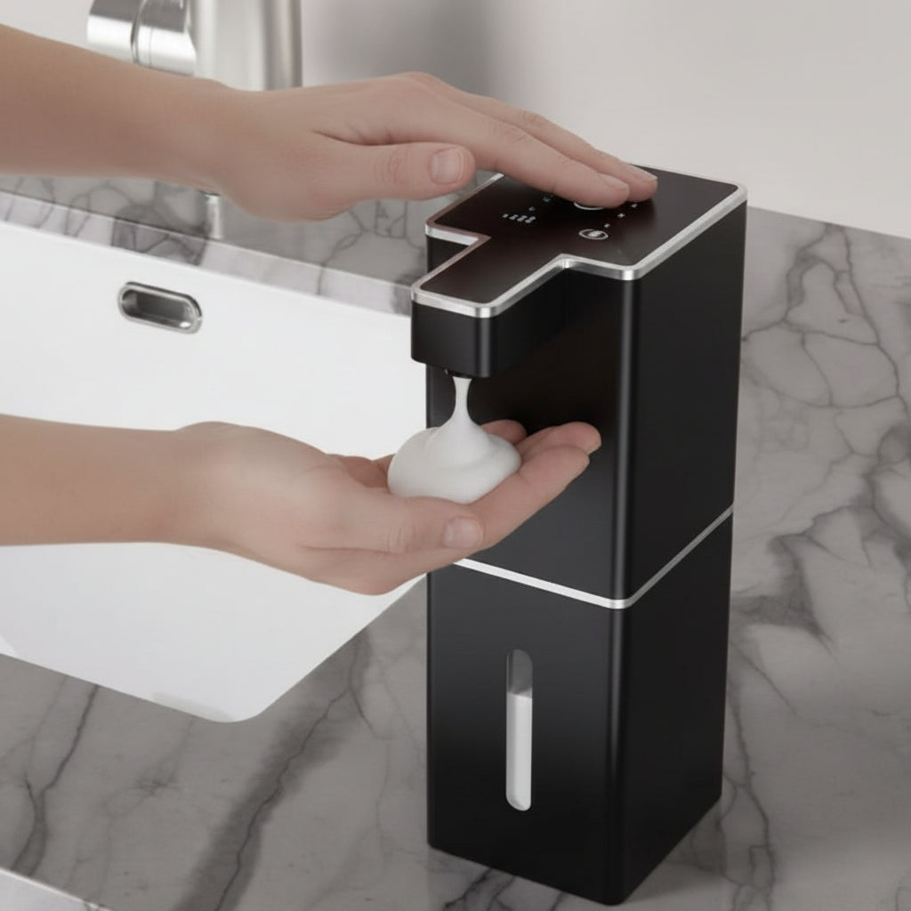 Distributeur de savon automatique​ noir sur comptoir