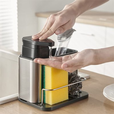 Distributeur de savon​ avec éponge