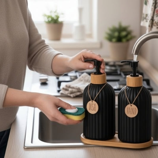 Distributeur liquide vaisselle​ noir