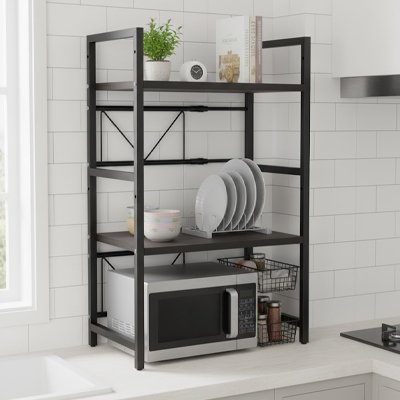 Etagere pour micro ondes sur le comptoir cuisine