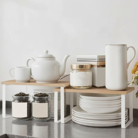 Etagere rangement sur comptoir avec couverts