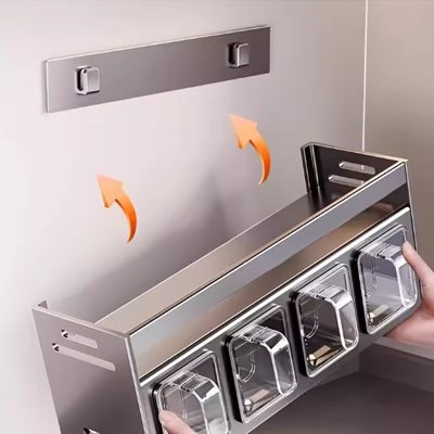 Installation de l'étagère à épices
