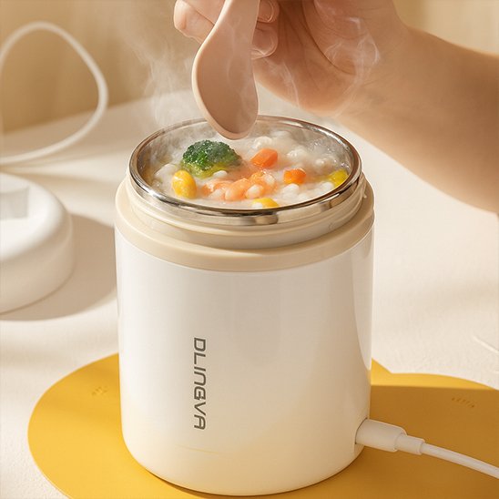 Lunch box chauffante avec cuillère