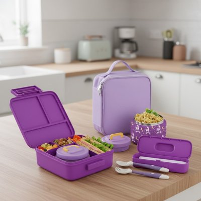 Lunch box enfant mauve