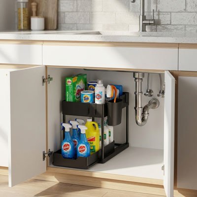 Organisateur placard cuisine rangement sous evier