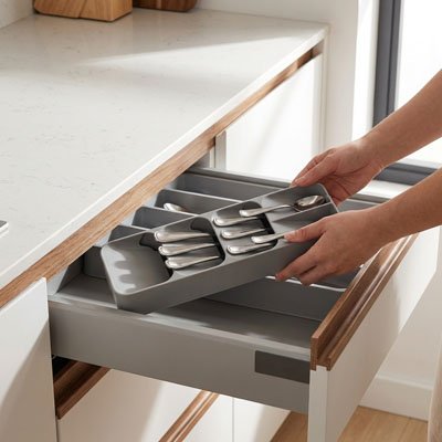 Organisateur tiroir Cuisine avec cuillere