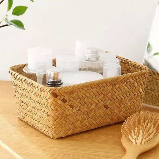 Paniers de rangement salle de bain