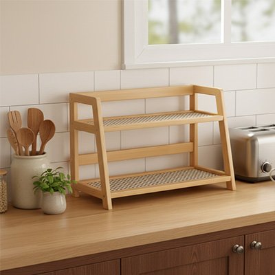 Rangement à épices en bois