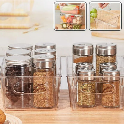 Rangement frigo avec contenants à épices