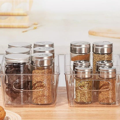 Rangement frigo avec pots épices