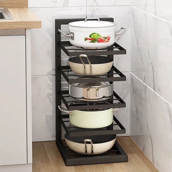 Rangement sous évier cinq niveaux