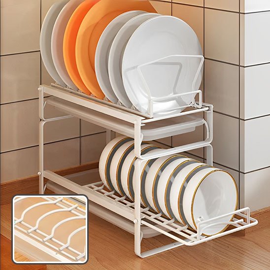 rangement sous evier rempli