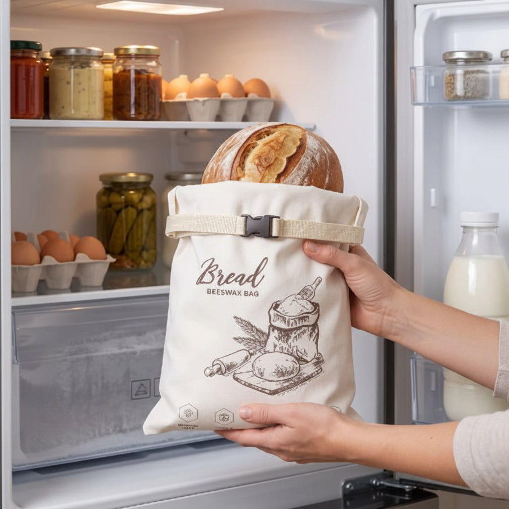 Sac à pain​ dans le frigo