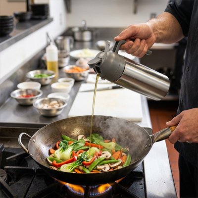 Utilisation du Vaporisateur huile lors de la cuisson des légumes